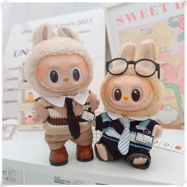 For 17cm Labubus Mini Doll Clothes Outfit